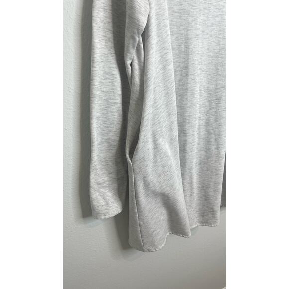Women’s Three Bird Nest Gray Long Sleeve Tunic Dress Top L - Picture 4 of 6
